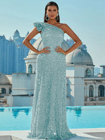 Missord One Shoulder Sequins Prom Dress Missord One Shoulder Sequins Prom Dress