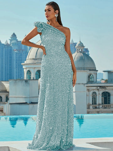 Missord One Shoulder Sequins Prom Dress Missord One Shoulder Sequins Prom Dress
