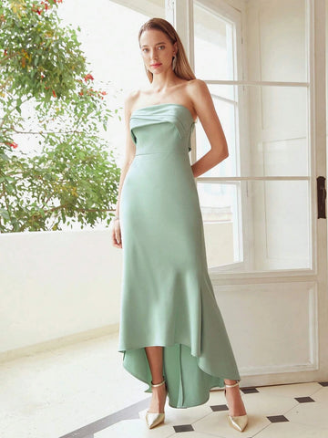 MOTF PREMIUM FOLDOVER DESIGN HIGH LOW DRESS MOTF PREMIUM FOLDOVER DESIGN HIGH LOW DRESS