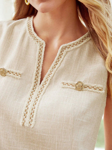 MOTF PREMIUM NOTCHED NECK TUNIC DRESS MOTF PREMIUM NOTCHED NECK TUNIC DRESS