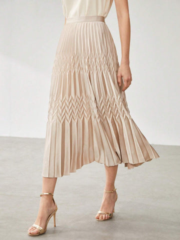 MOTF PREMIUM FLOWY PLEATED MIDI SKIRT MOTF PREMIUM FLOWY PLEATED MIDI SKIRT