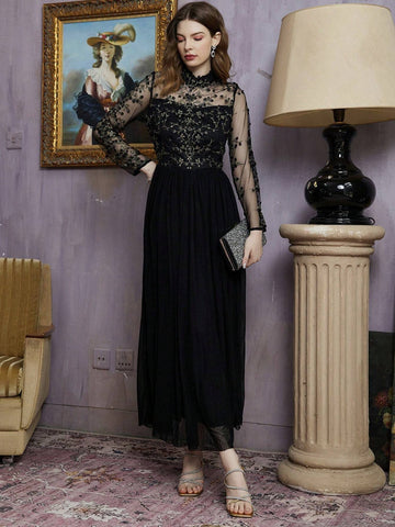 Contrast Floral Lace Bridesmaid Dress Contrast Floral Lace Bridesmaid Dress