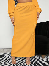 SXY Flap Pocket Solid Skirt