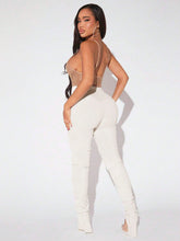 SXY High Waist Split Hem Stacked Pants