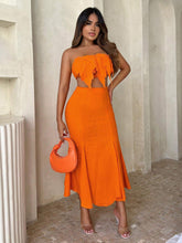 SXY Solid Ruffle Hem Skirt