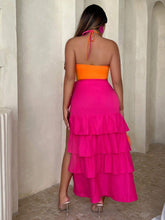 SXY Layer Hem Knot Side Skirt