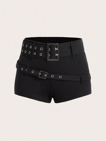 ICON Solid Grommet Eyelet Shorts ICON Solid Grommet Eyelet Shorts