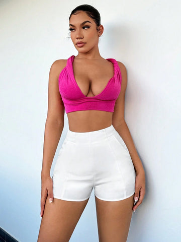 SXY Solid High Waist Shorts SXY Solid High Waist Shorts