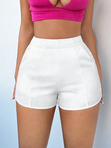 SXY Solid High Waist Shorts SXY Solid High Waist Shorts