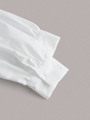 Solid Button Front Shirt With Tank Top Solid Button Front Shirt With Tank Top