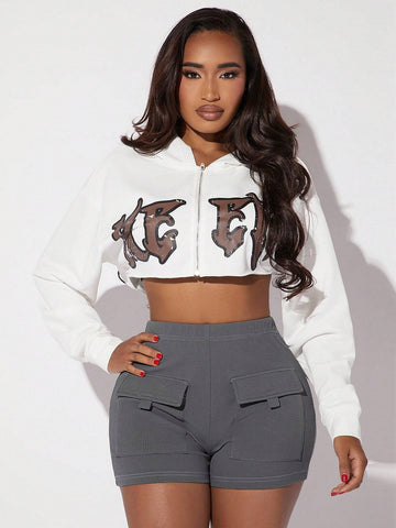 SXY Flap Pocket Side Cargo Shorts SXY Flap Pocket Side Cargo Shorts