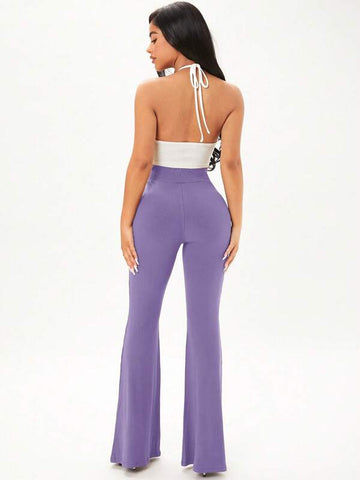 SXY Solid Flare Leg Pants SXY Solid Flare Leg Pants