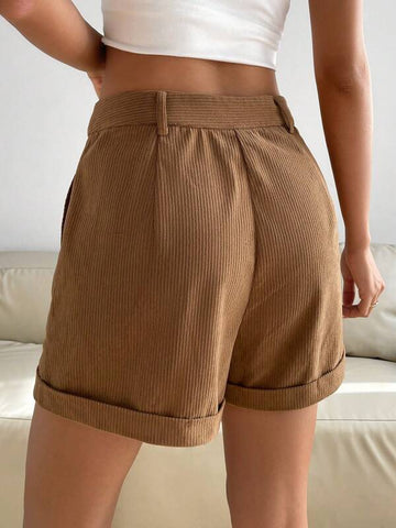 Roll Up Hem Corduroy Shorts Roll Up Hem Corduroy Shorts