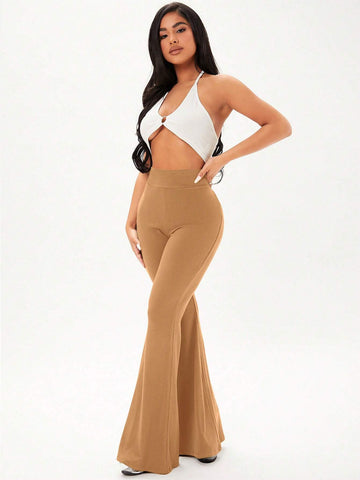 SXY Solid Flare Leg Pants SXY Solid Flare Leg Pants