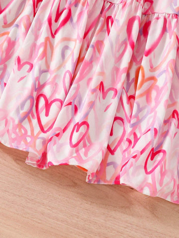 1pc Pink Summer Dress For Girls 1pc Pink Summer Dress For Girls