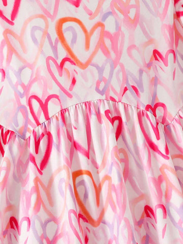 1pc Pink Summer Dress For Girls 1pc Pink Summer Dress For Girls