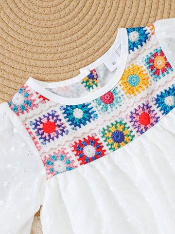 1pc Toddler Colorful Floral Patchwork Long Sleeve Jumpsuit, Fashionable And Versatile, Fall 1pc Toddler Colorful Floral Patchwork Long Sleeve Jumpsuit, Fashionable And Versatile, Fall