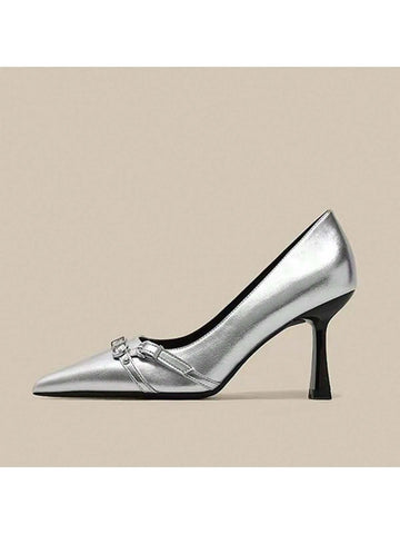 2024 New High Heels Elegant Pointed Toe Stilettos, Mature French Chic Style 2024 New High Heels Elegant Pointed Toe Stilettos, Mature French Chic Style
