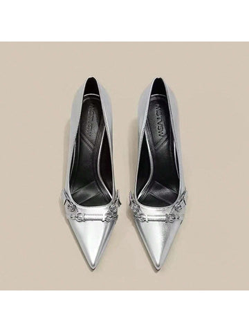 2024 New High Heels Elegant Pointed Toe Stilettos, Mature French Chic Style 2024 New High Heels Elegant Pointed Toe Stilettos, Mature French Chic Style