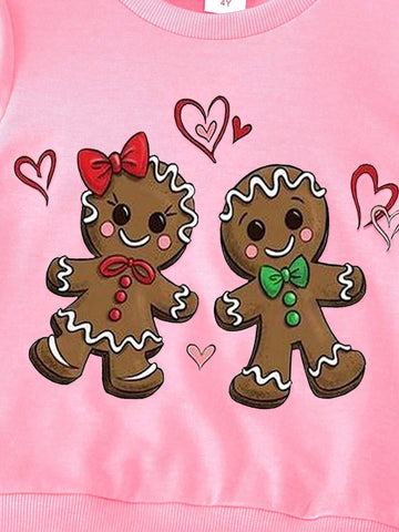 2pcs Christmas Outfit For Girls, Bear Print Long Sleeve Sweatshirt & Bell-Bottom Pants Set, Casual, Suitable For Autumn/Winter 2pcs Christmas Outfit For Girls, Bear Print Long Sleeve Sweatshirt & Bell-Bottom Pants Set, Casual, Suitable For Autumn/Winter