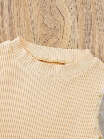 2pcs Young Girls' Elegant & Gentlemanly Classic Skirt Set, Featuring Soft Ribbed Knit Sweater With Metallic Mesh Sleeve Trim And High-End Zipper A-Line Pleated Leather Skirt, Fashionable Autumn/Winter Outfit 2pcs Young Girls' Elegant & Gentlemanly Classic Skirt Set, Featuring Soft Ribbed Knit Sweater With Metallic Mesh Sleeve Trim And High-End Zipper A-Line Pleated Leather Skirt, Fashionable Autumn/Winter Outfit