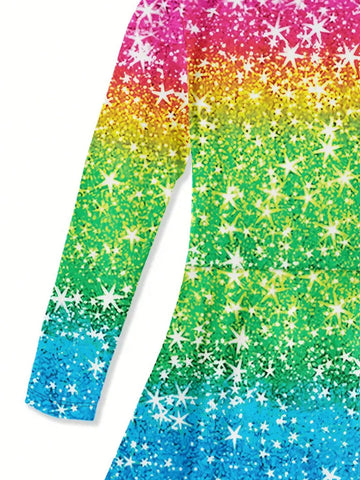 3D Unicorn Print Long Sleeve Casual Dress, Comfortable Sportswear Gift, Spring/Autumn 3D Unicorn Print Long Sleeve Casual Dress, Comfortable Sportswear Gift, Spring/Autumn