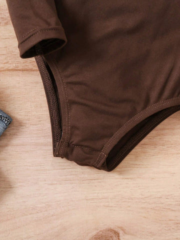 3pcs Set Young Girl Knit Solid Mock Neck Fitted Casual Jumpsuit 3pcs Set Young Girl Knit Solid Mock Neck Fitted Casual Jumpsuit