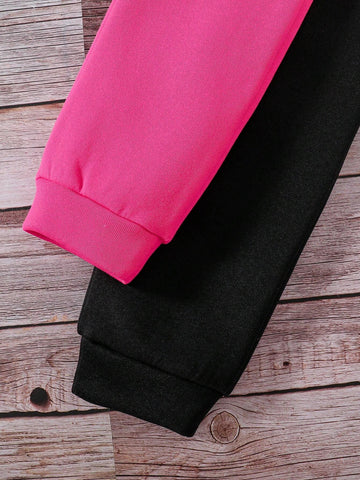 3pcs Toddler Unicorn Print Fleece Sweatshirt, Hooded Sweatshirt And Sweatpants Set 3pcs Toddler Unicorn Print Fleece Sweatshirt, Hooded Sweatshirt And Sweatpants Set