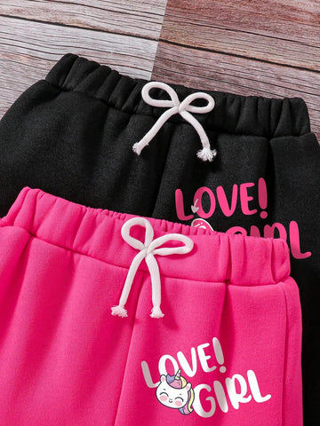 3pcs Toddler Unicorn Print Fleece Sweatshirt, Hooded Sweatshirt And Sweatpants Set 3pcs Toddler Unicorn Print Fleece Sweatshirt, Hooded Sweatshirt And Sweatpants Set