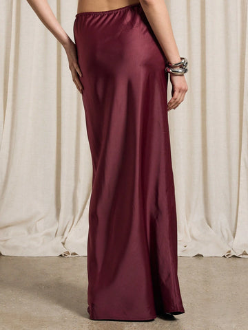 AiiRZ Cut Tie And Drawstring Maxi Skirt AiiRZ Cut Tie And Drawstring Maxi Skirt