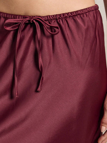 AiiRZ Cut Tie And Drawstring Maxi Skirt AiiRZ Cut Tie And Drawstring Maxi Skirt