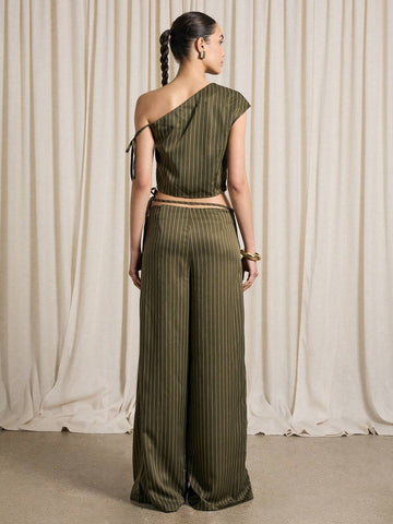 AiiRZ Tie Detail Pin Stripe Tailored Set AiiRZ Tie Detail Pin Stripe Tailored Set