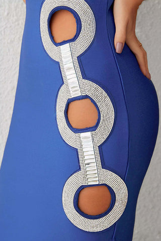 Aitana Blue Bandage Midi Dress Aitana Blue Bandage Midi Dress