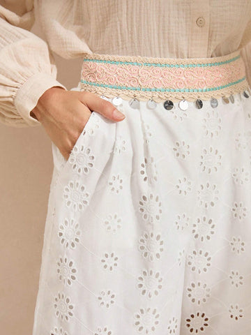 Anewsta Women's Casual Patchwork Burnout Everyday Long Pants Anewsta Women's Casual Patchwork Burnout Everyday Long Pants