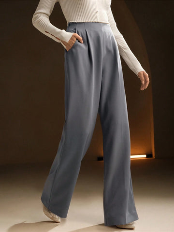 Anewsta Women's Design Pearl Embellished Waist Suit Pants Anewsta Women's Design Pearl Embellished Waist Suit Pants