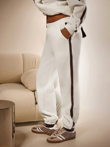 Athîral 2pcs/Set Women Casual Sports Sweatshirt And Sweatpants Suit, Autumn/Winter Athîral 2pcs/Set Women Casual Sports Sweatshirt And Sweatpants Suit, Autumn/Winter