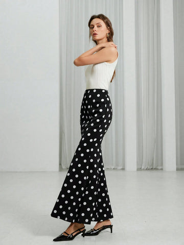 Aveloria Modichic Women Elegant Long Polka Dot Skirt, Suitable For Spring And Summer Aveloria Modichic Women Elegant Long Polka Dot Skirt, Suitable For Spring And Summer