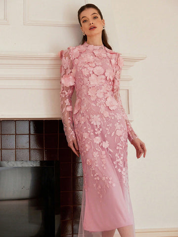 Aveloria Rosie Italian Romantic Embroidery Decorated Gathered Waist Mermaid Hem Dress, Ladies Spring Apparel For Party Valentine's Day Aveloria Rosie Italian Romantic Embroidery Decorated Gathered Waist Mermaid Hem Dress, Ladies Spring Apparel For Party Valentine's Day