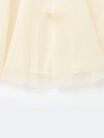 Balabala Balabala Girls' Mesh Princess Dress, A-Line Bowknot Spring And Fall Wear Balabala Balabala Girls' Mesh Princess Dress, A-Line Bowknot Spring And Fall Wear