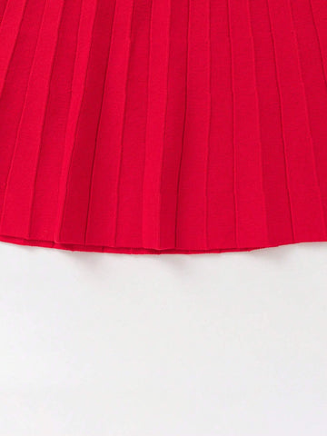 Balabala Balabala Girls' Pleated Dress, 2025 New Year Princess Outfit Balabala Balabala Girls' Pleated Dress, 2025 New Year Princess Outfit