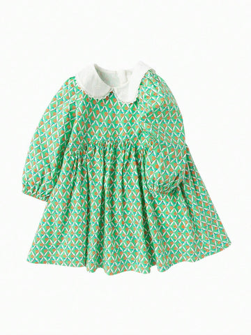 Balabala Balabala Young Girls Dress Young Girls Autumn Children's Dress Rural Style Floral Print Sweet A-Line Dress Balabala Balabala Young Girls Dress Young Girls Autumn Children's Dress Rural Style Floral Print Sweet A-Line Dress