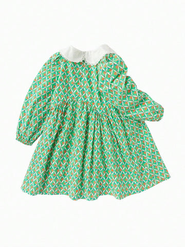 Balabala Balabala Young Girls Dress Young Girls Autumn Children's Dress Rural Style Floral Print Sweet A-Line Dress Balabala Balabala Young Girls Dress Young Girls Autumn Children's Dress Rural Style Floral Print Sweet A-Line Dress
