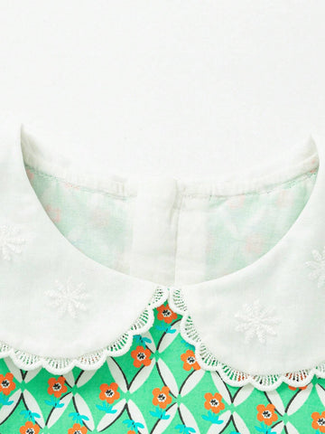 Balabala Balabala Young Girls Dress Young Girls Autumn Children's Dress Rural Style Floral Print Sweet A-Line Dress Balabala Balabala Young Girls Dress Young Girls Autumn Children's Dress Rural Style Floral Print Sweet A-Line Dress