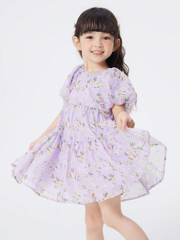 Balabala Children's Skirt, Girls' Fashionable Summer Dress, Kids' Baby Dress, Cute And Sweet Floral Dress Balabala Children's Skirt, Girls' Fashionable Summer Dress, Kids' Baby Dress, Cute And Sweet Floral Dress