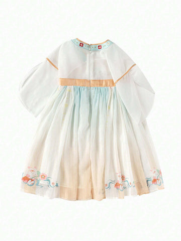 Balabala Girls' Dress Baby Children's Clothing 2024 Summer Children's Hanfu Ruqun Skirt Balabala Girls' Dress Baby Children's Clothing 2024 Summer Children's Hanfu Ruqun Skirt