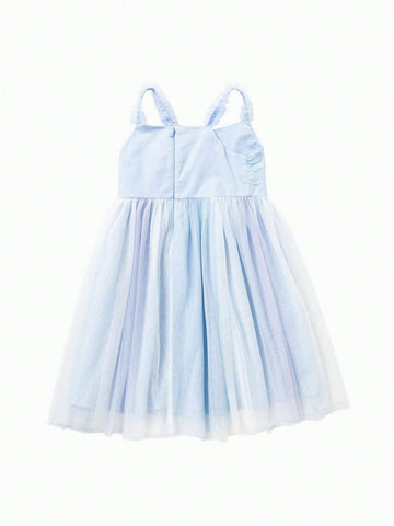 Balabala Girls' Dress, Mesh Princess Dress For Little Kids, Baby Summer Fashion, Princess Mesh Dress Balabala Girls' Dress, Mesh Princess Dress For Little Kids, Baby Summer Fashion, Princess Mesh Dress