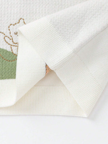 Balabala Girls' Half-Turtleneck Sweater Winter Knitted Cartoon Pullover Balabala Girls' Half-Turtleneck Sweater Winter Knitted Cartoon Pullover