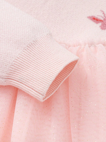 Balabala Girls' Princess Dress, 2025 Spring New Year With Tulle Balabala Girls' Princess Dress, 2025 Spring New Year With Tulle