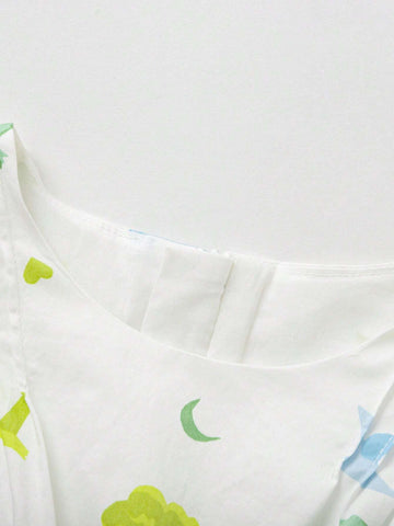 Balabala Girls' Summer Dress, Children's Wear, Children's Printed Skirt Balabala Girls' Summer Dress, Children's Wear, Children's Printed Skirt