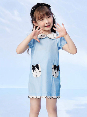 Balabala Girls' Summer Dress, Children's Wear, Summer Style Balabala Girls' Summer Dress, Children's Wear, Summer Style